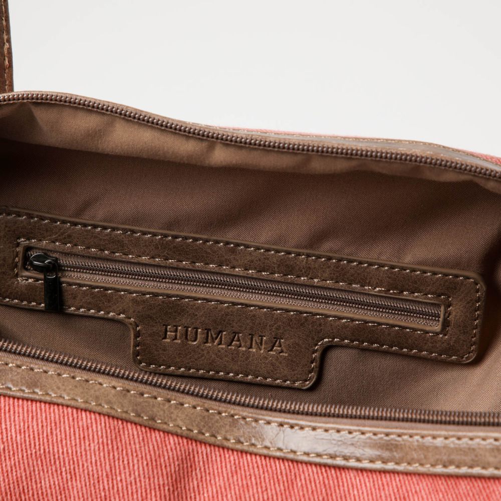Bolso Hawai Rosado y Beige Humana