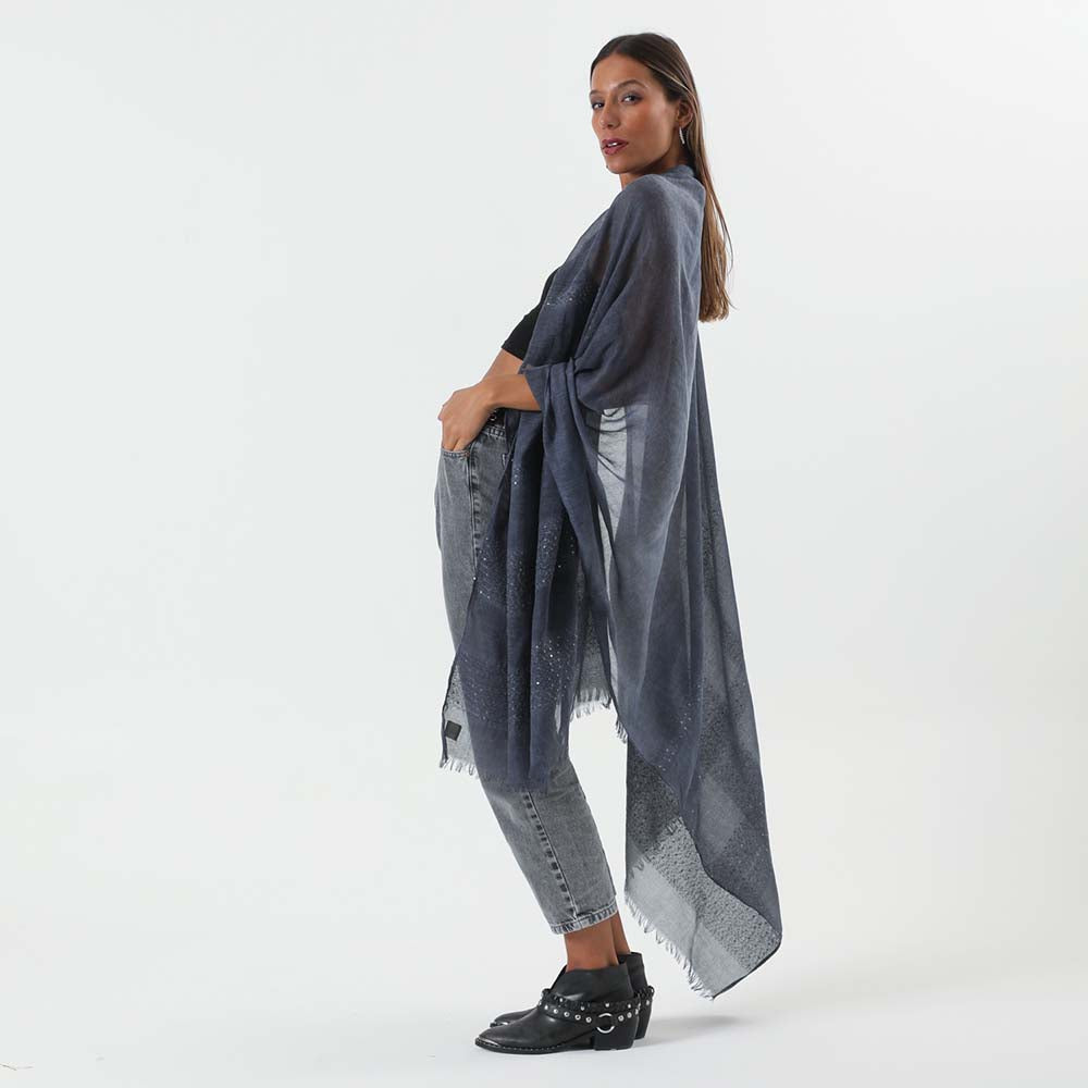 Pañuelo Liso Azul Lentejuelas Humana