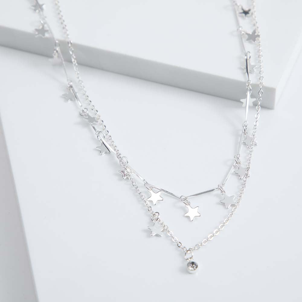 Collar Corto Bowie Plateado i-D