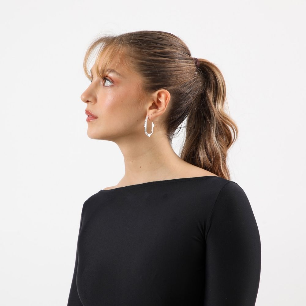 Aros Argolla Luma Plateado Humana