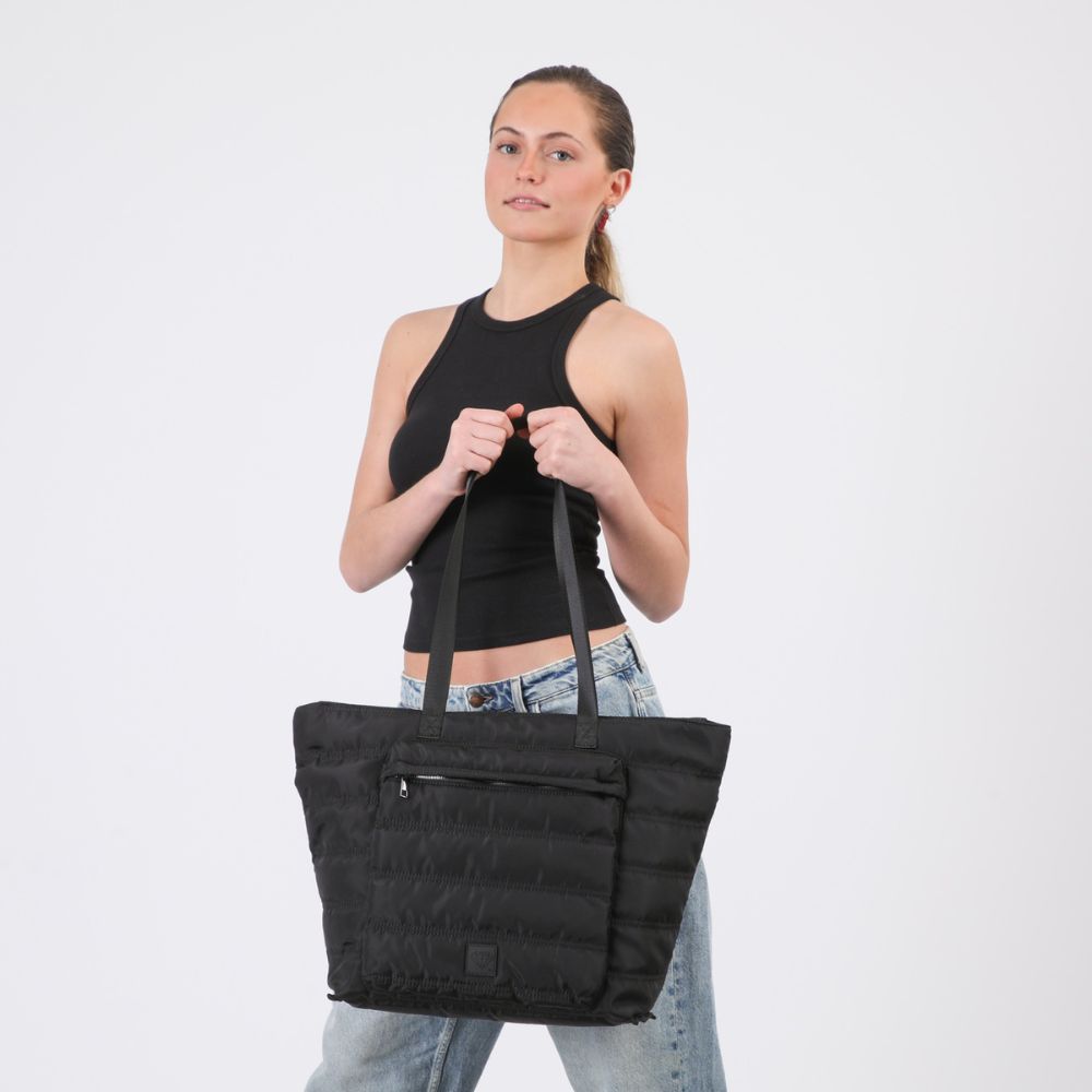 Cartera Tote Oviedo Nylon Negro ID