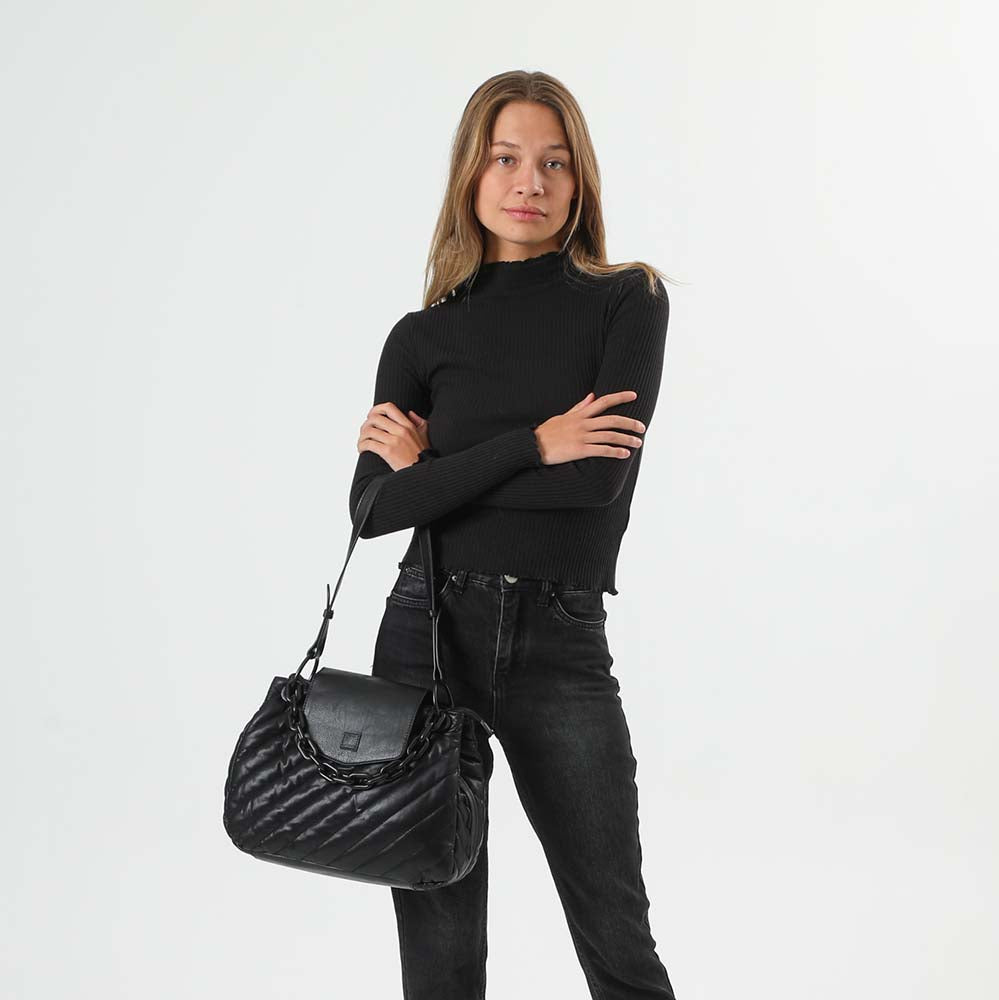 Cartera Hombro Domenica Negro i-D