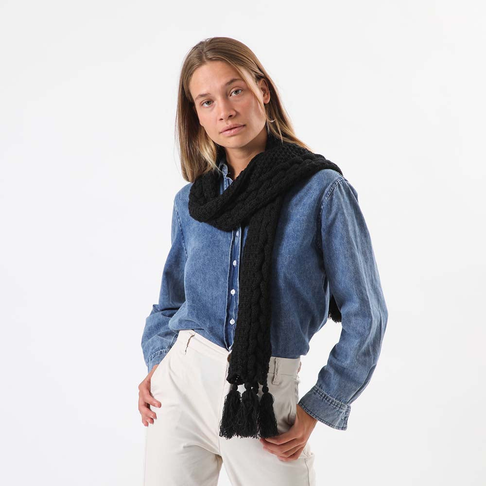 Bufanda Nieve Negro Tatienne