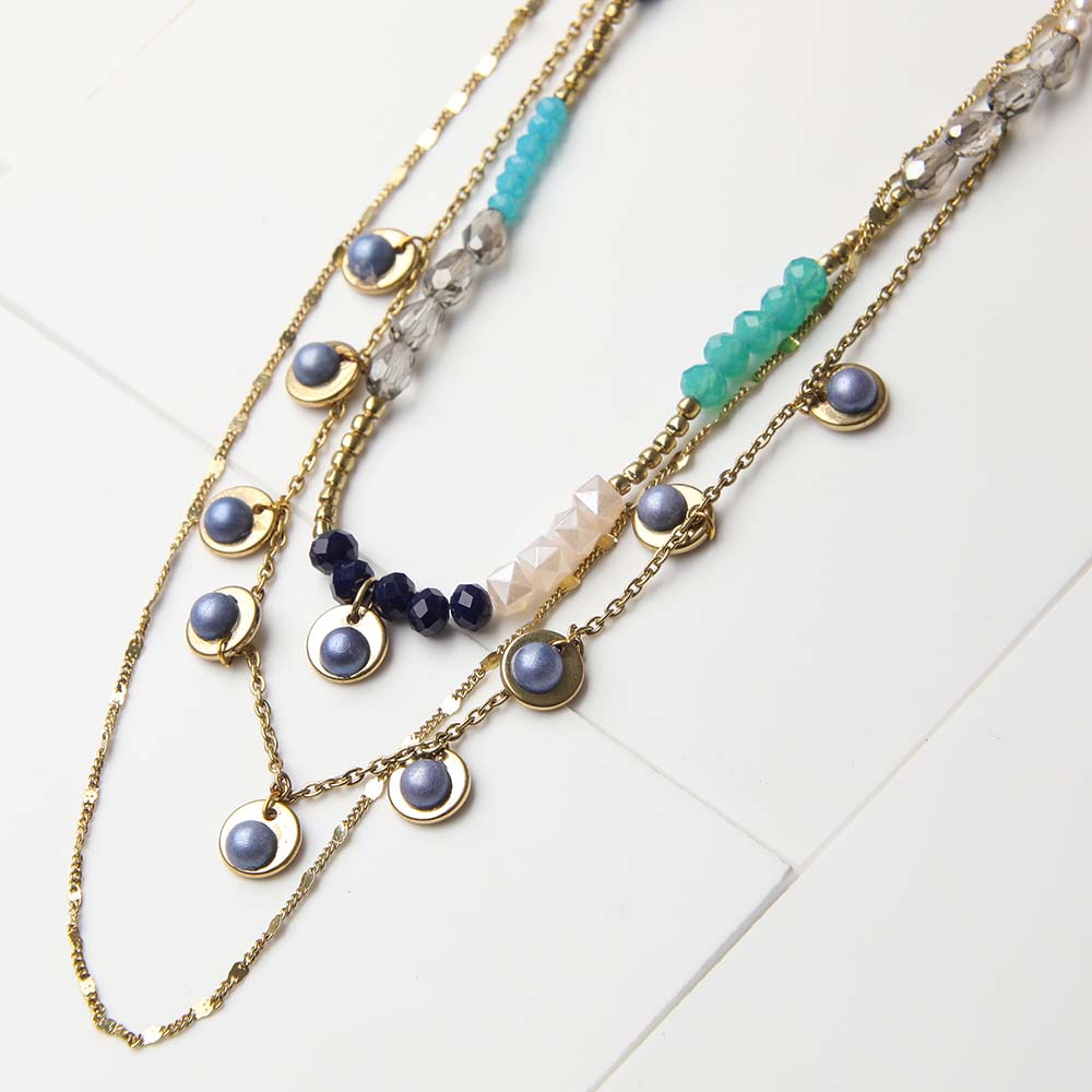 Collar Corto Azúl Luli Tatienne