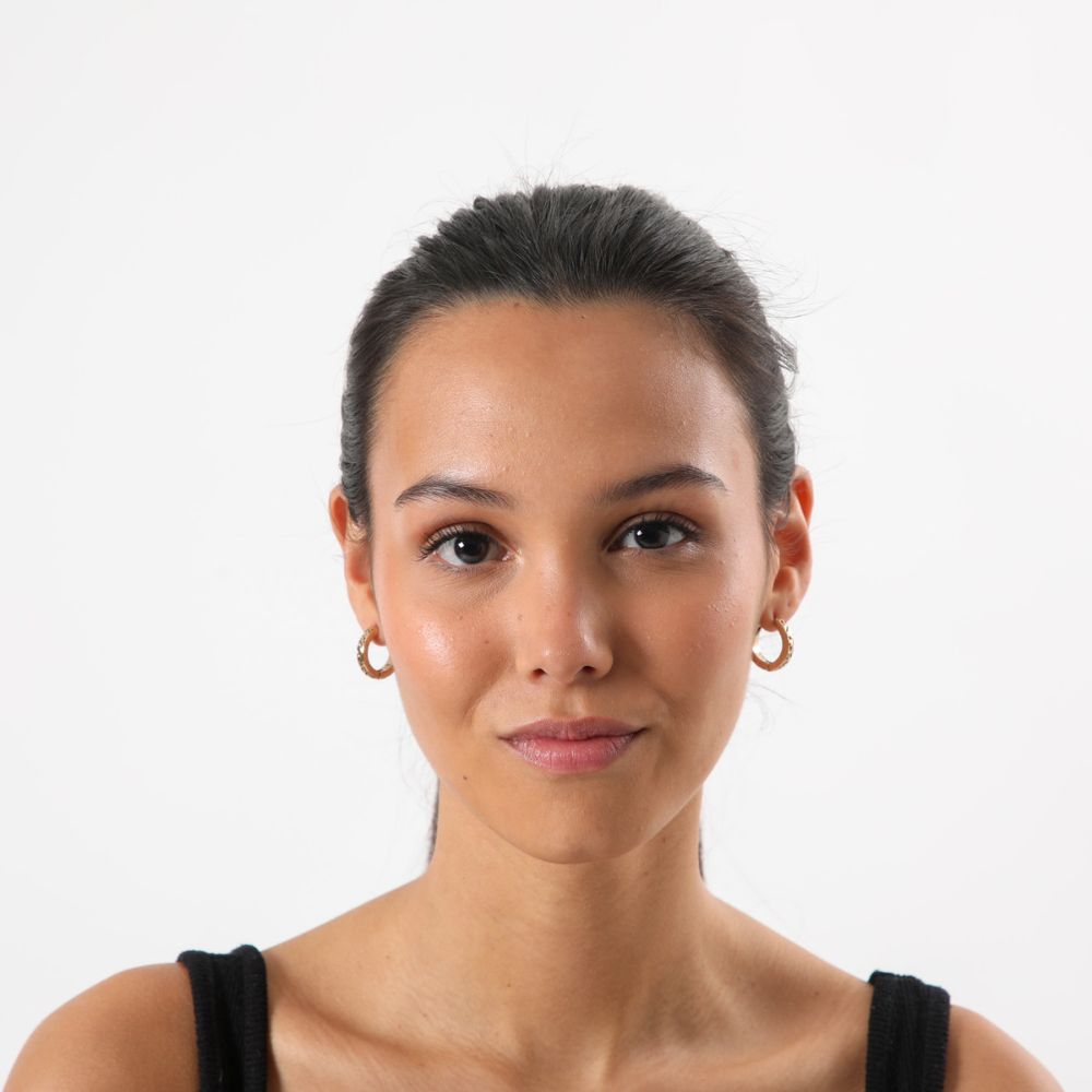 Aros Argolla Luna Dorado Humana