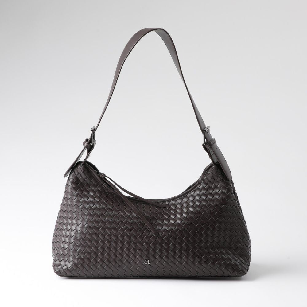 Cartera Bandolera Iris Ecocuero Café Humana