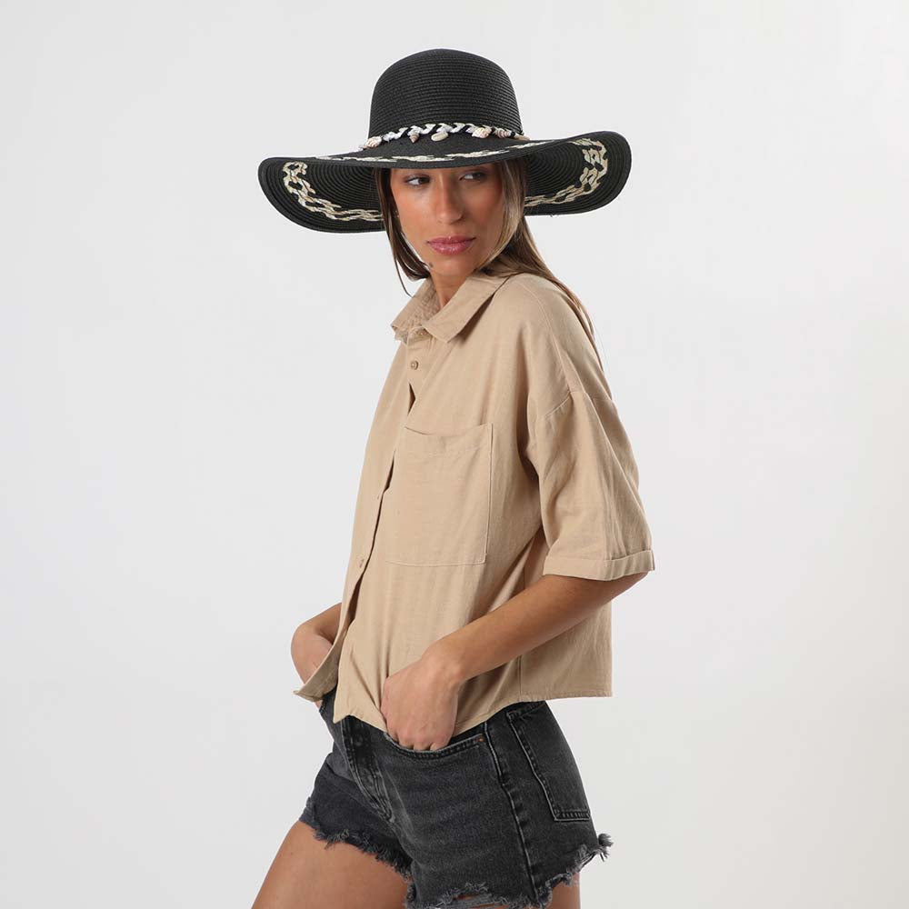Sombrero Shells Negro Humana