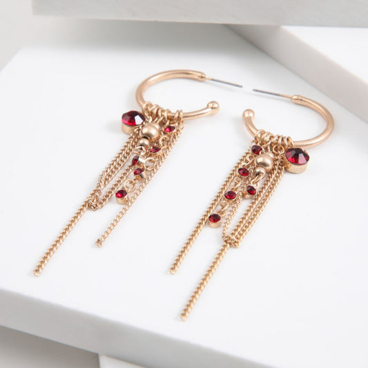 Aros Argolla Ruby Dorado Humana