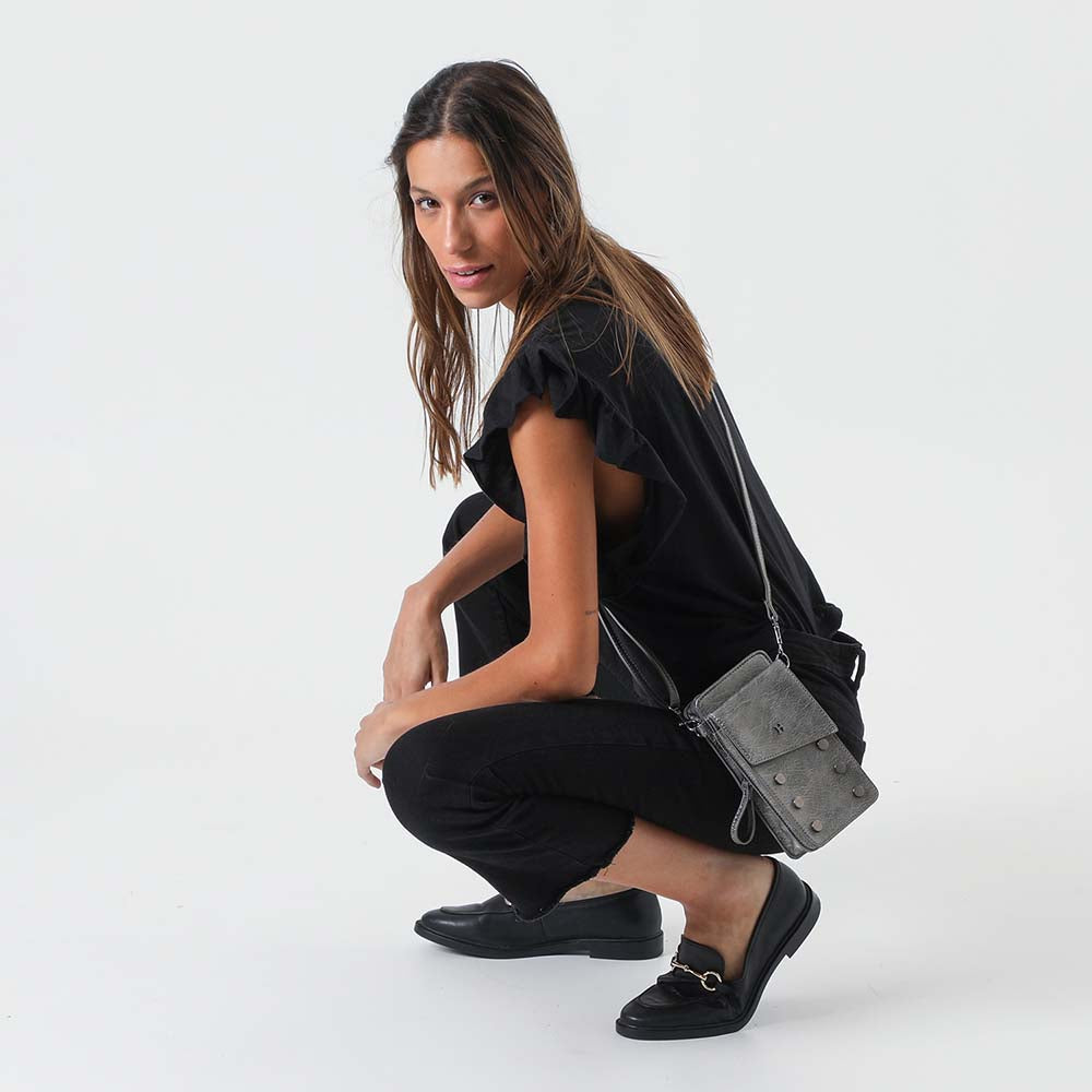 Minibag Plateado Icaro Humana
