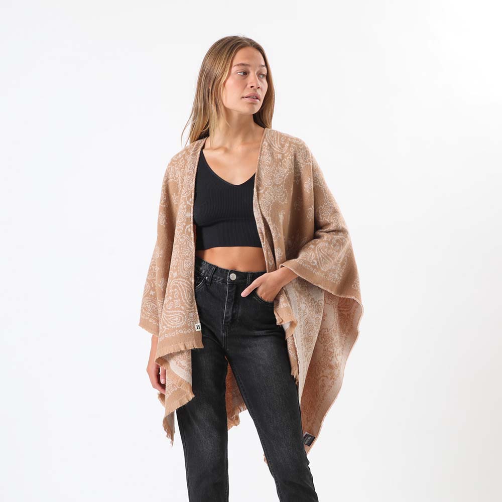 Poncho Paisely Café Humana