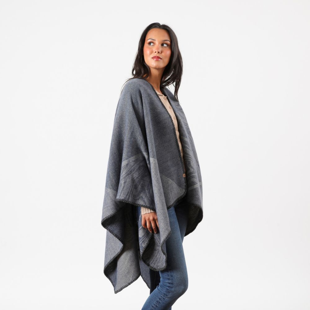 Poncho Ilona Azul Tatienne