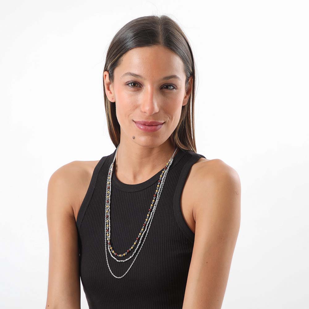 Collar Largo Alheli Beige Humana