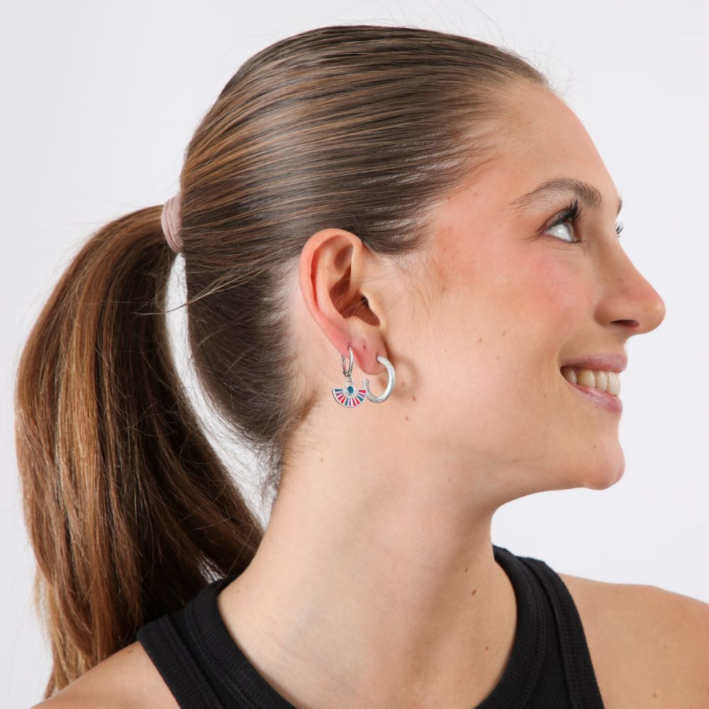 Set de 4 argollas Kalea Plateado ID