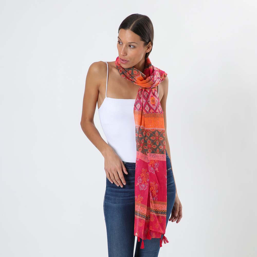 Pañuelo Estampado Montjuic Rosado Humana