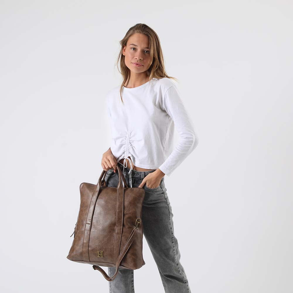 Cartera Hombro Ludovica Café Humana