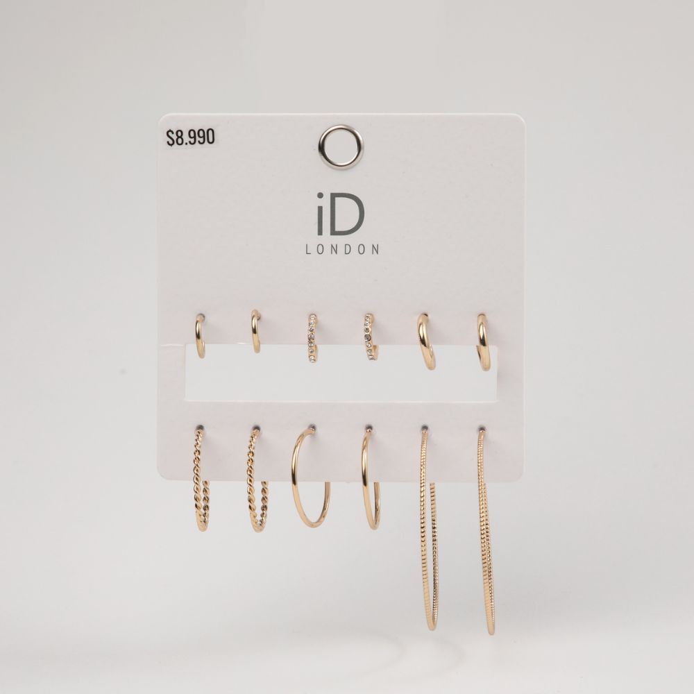 Aros Set Marisa Dorado i-D