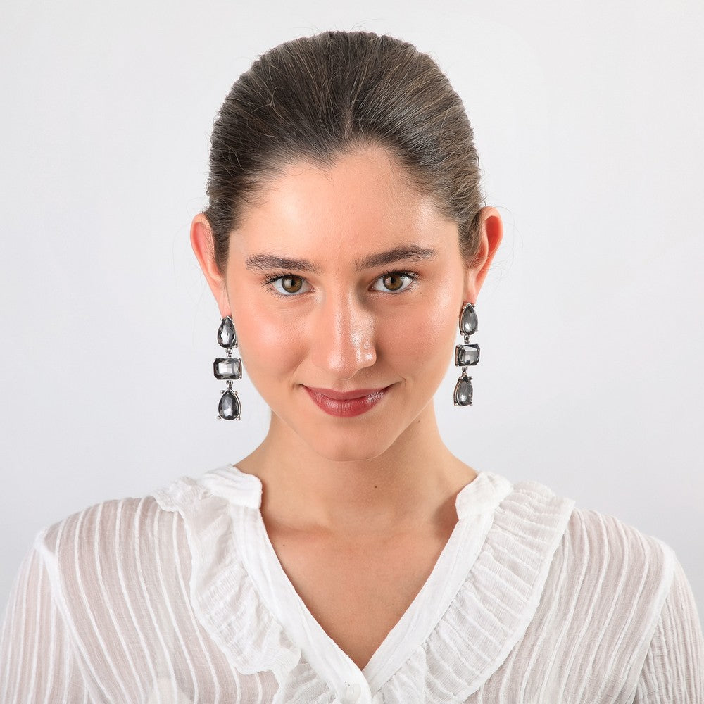 Aros Largos Azra Silver Tatienne
