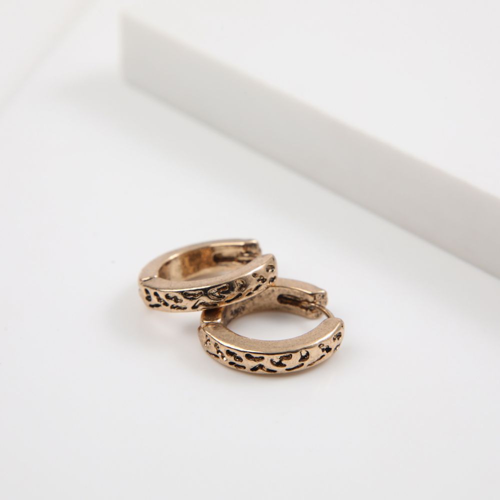 Aros Argolla Luna Dorado Humana