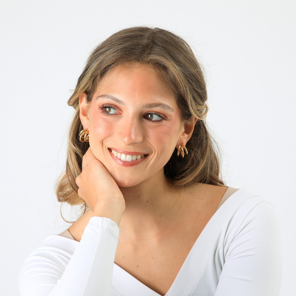 Aros Argollas Ryan Gold Humana