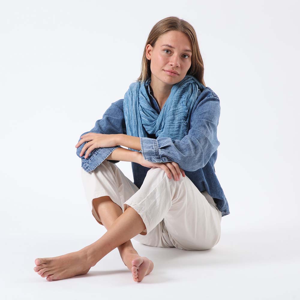 Pañuelo Liso Montpellier Azul Tatienne