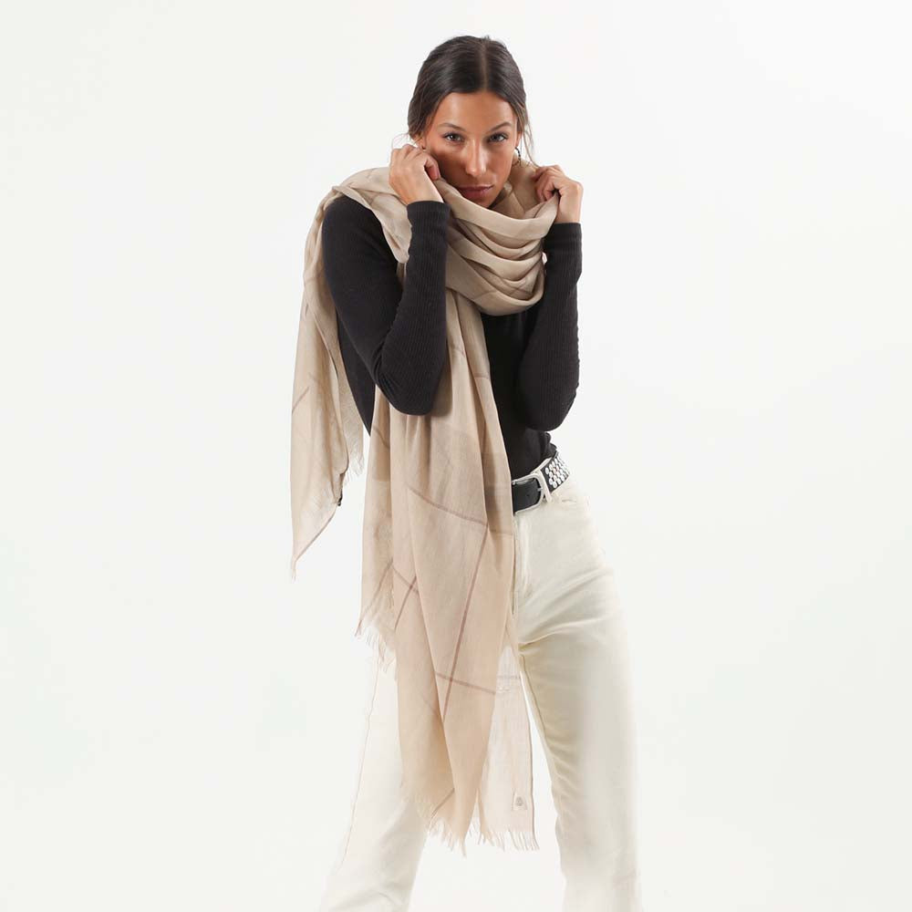 Pañuelo Liso Beige Vita Humana
