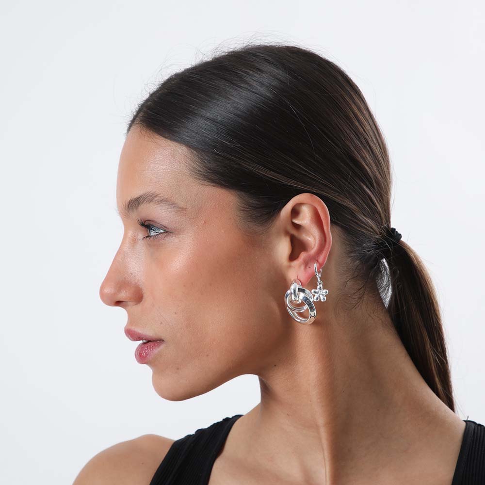 Set Aros Inti Plateados i-D