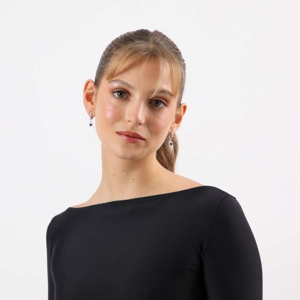 Aros Argolla Zada Plateado Humana