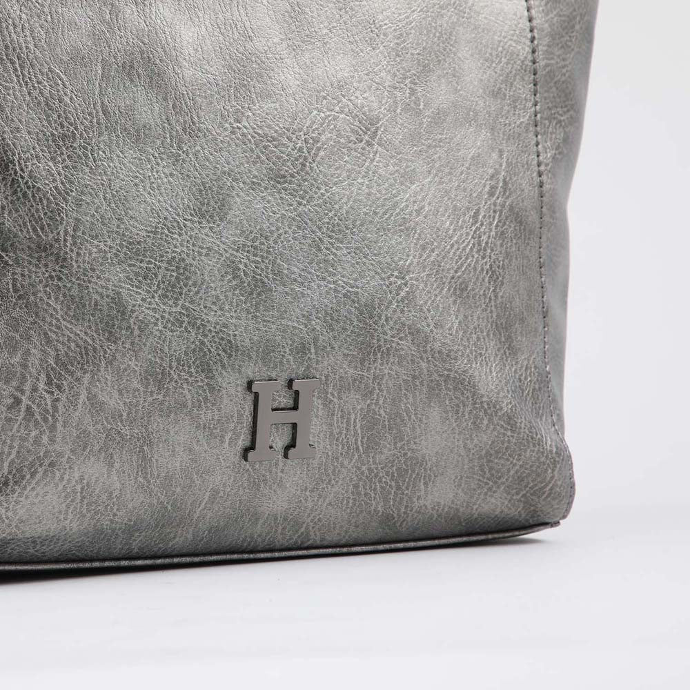 Cartera Hombro Galia Plateada Humana