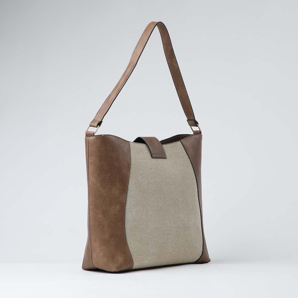 Cartera Hombro Emma Beige i-D