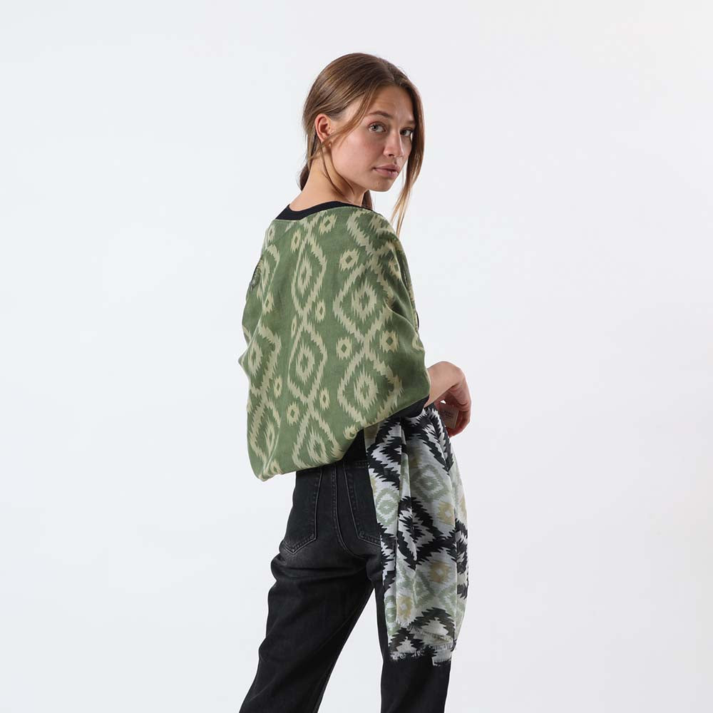 Pañuelo Estampado Zelen Verde i-D