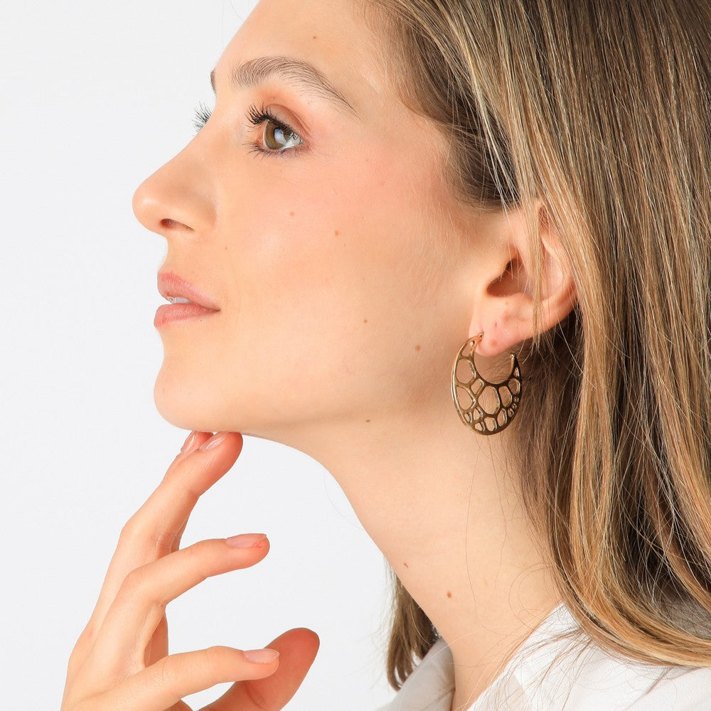 Aros Argollas Nori Dorado Tatienne