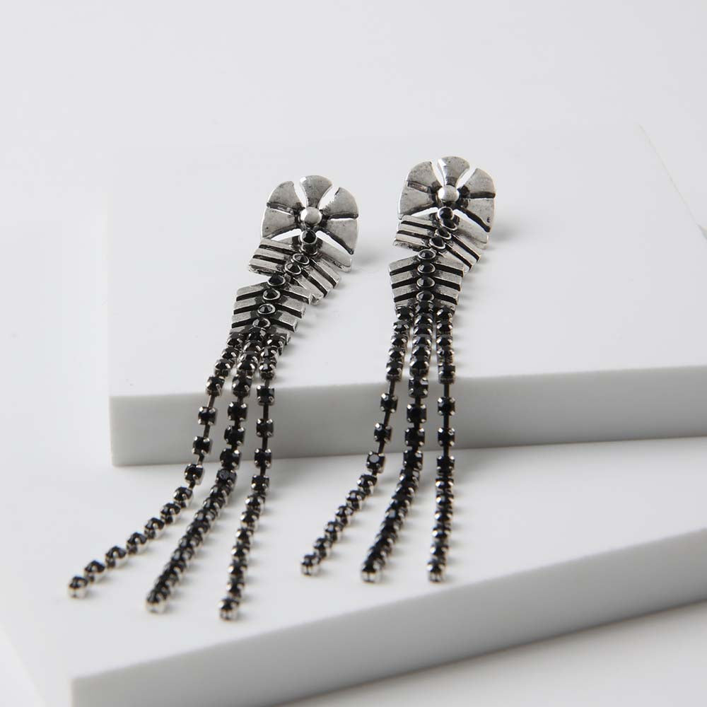 Aros Largo Jagger Plateado Humana