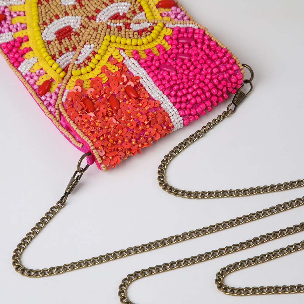 Cartera Mini Bag Garden Fucsia Humana