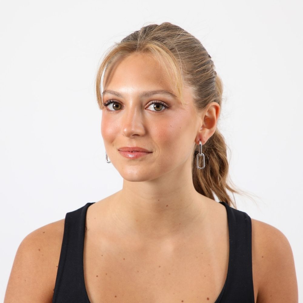 Aros Argolla Denis Plateado Humana