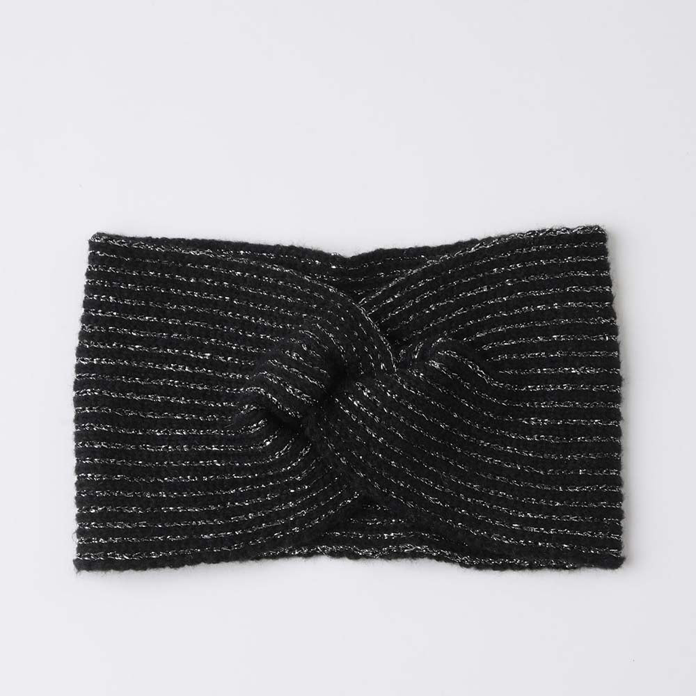 Cintillo Tejido Lurex Negro i-D