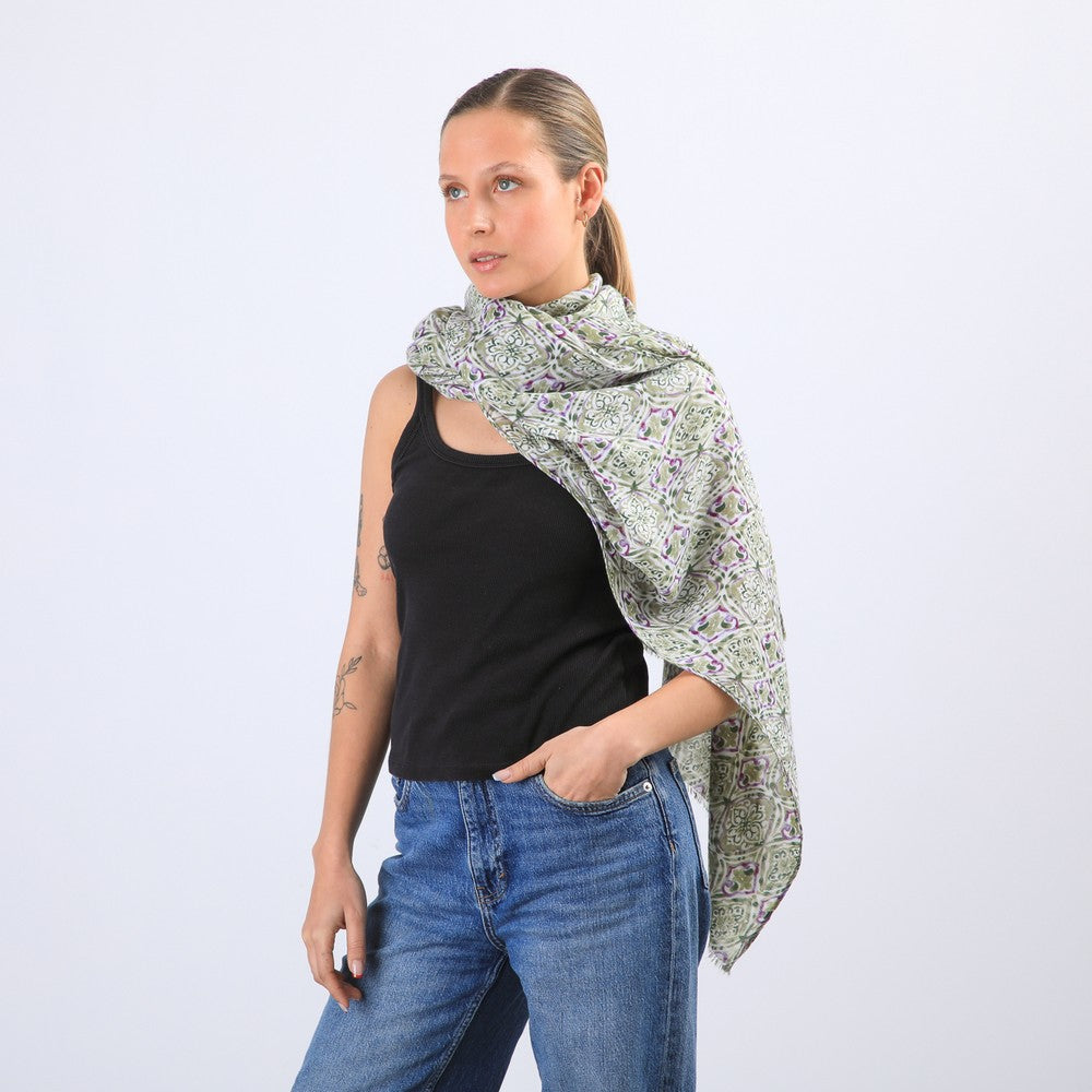 Pañuelo Estampado Belfast Green I-D