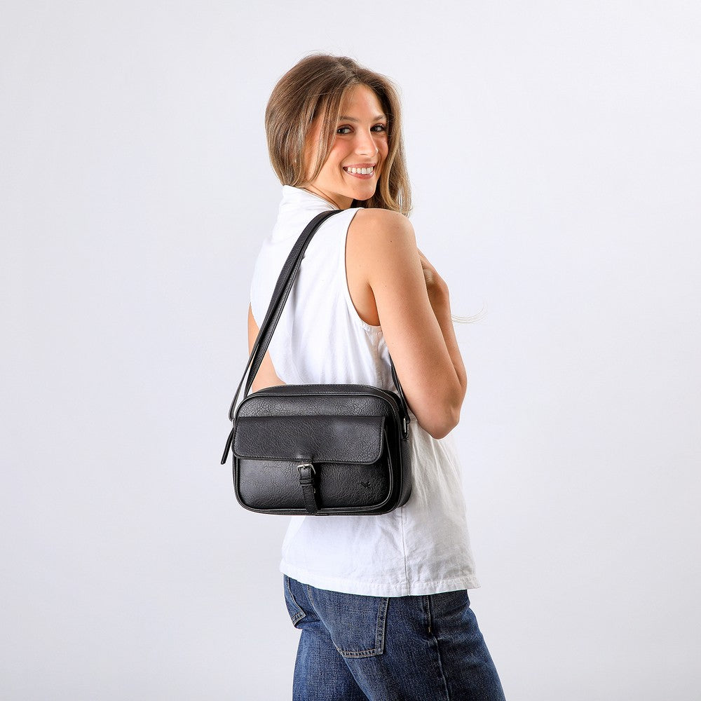 Cartera Cruzada Amira Black Tatienne