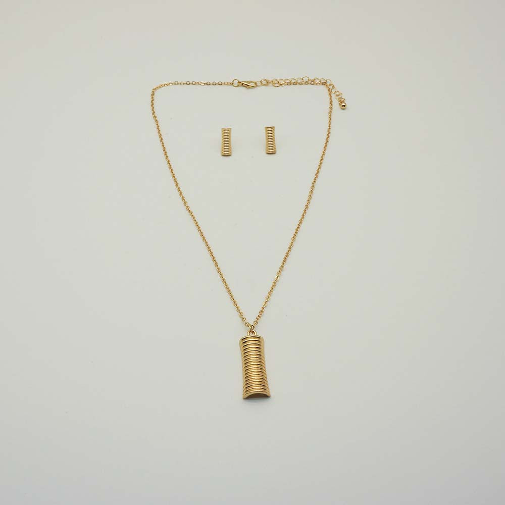 Collar Set Tronchi Dorado i-D
