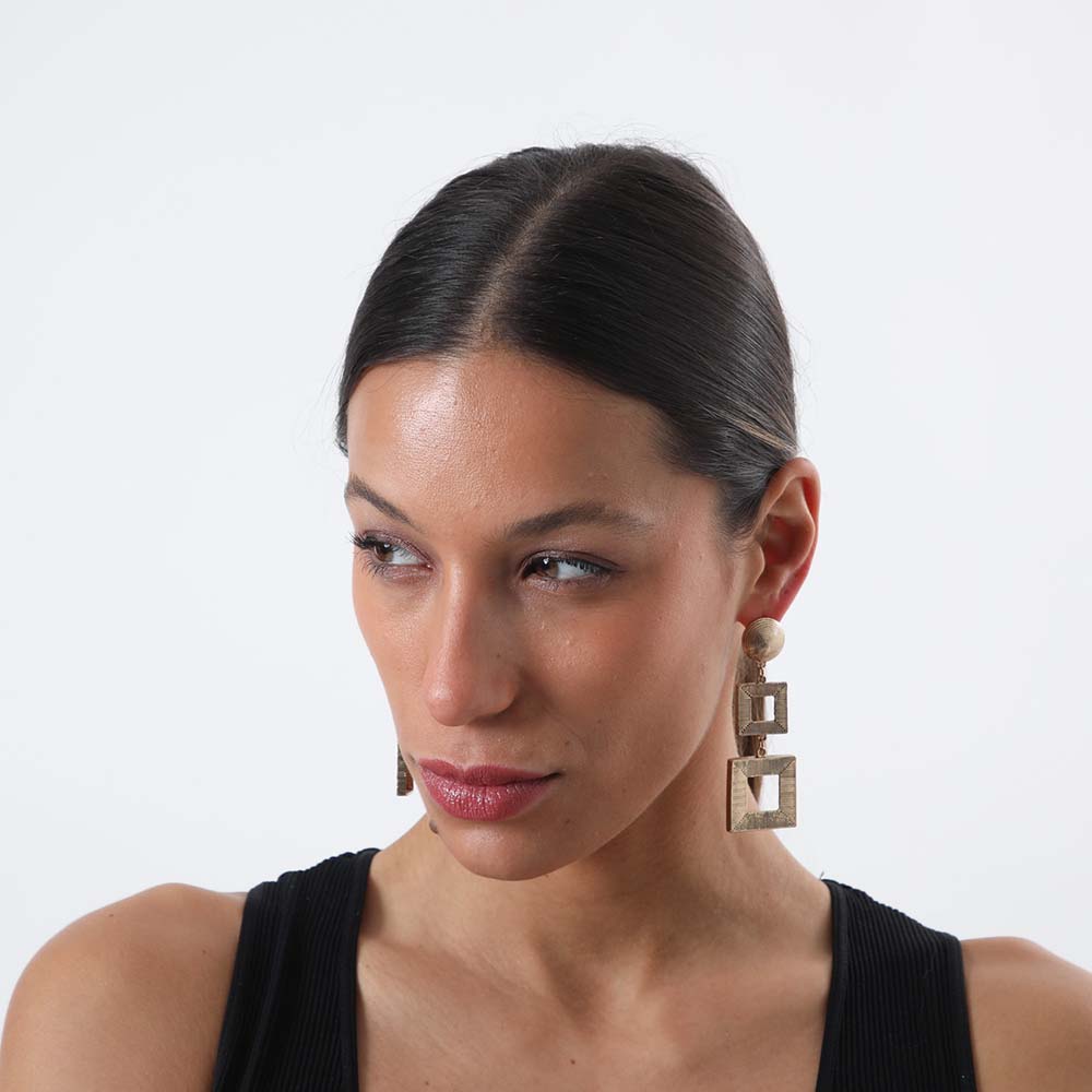 Aros Largo Cayetana Dorado i-D