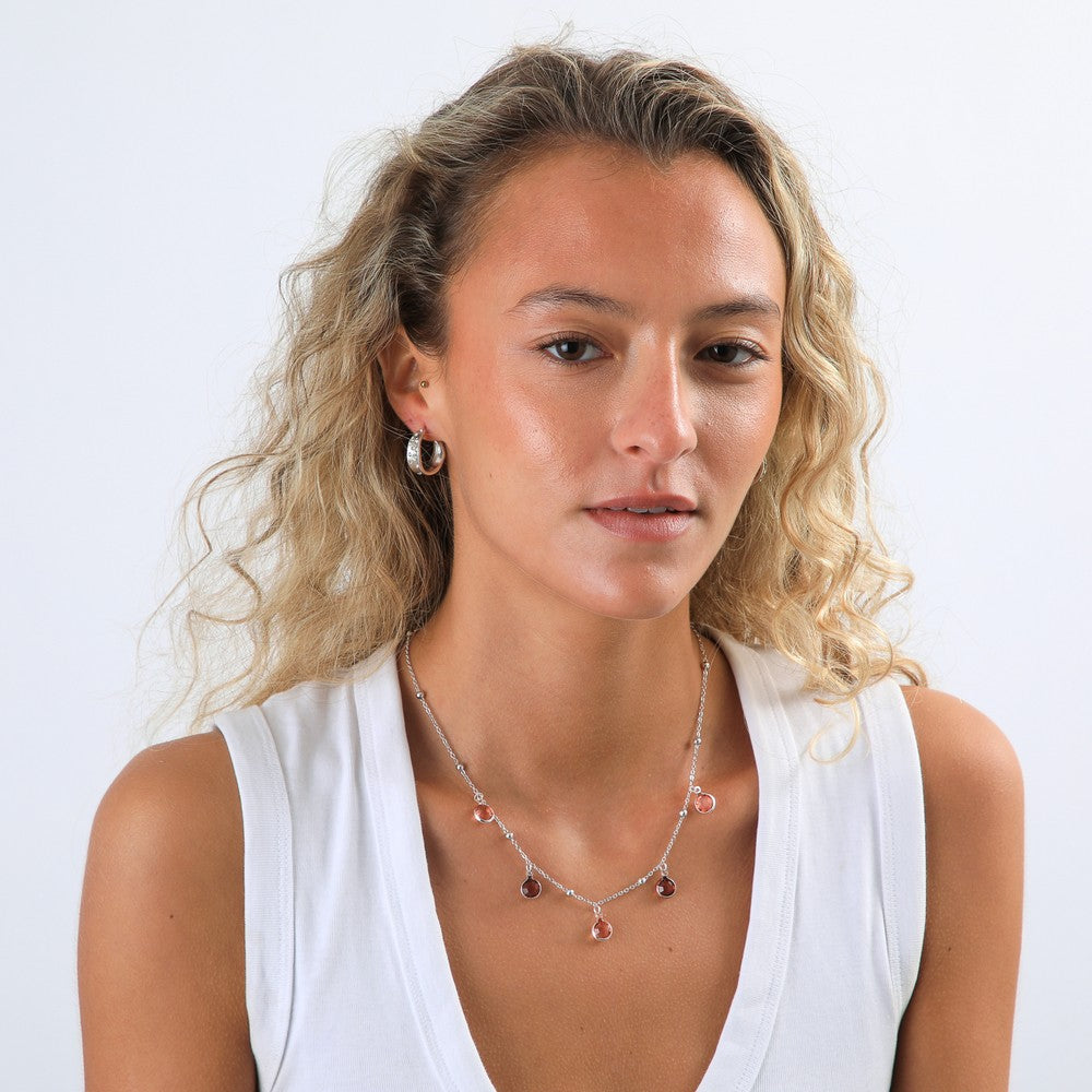 Collar Set Plateado I-D