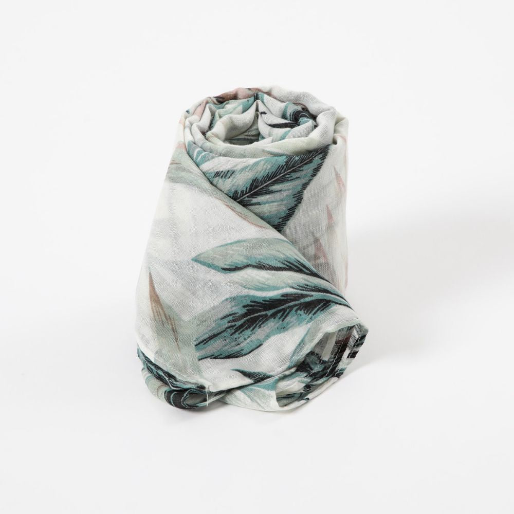 Pañuelo Estampado Gladiolo Verde i-D