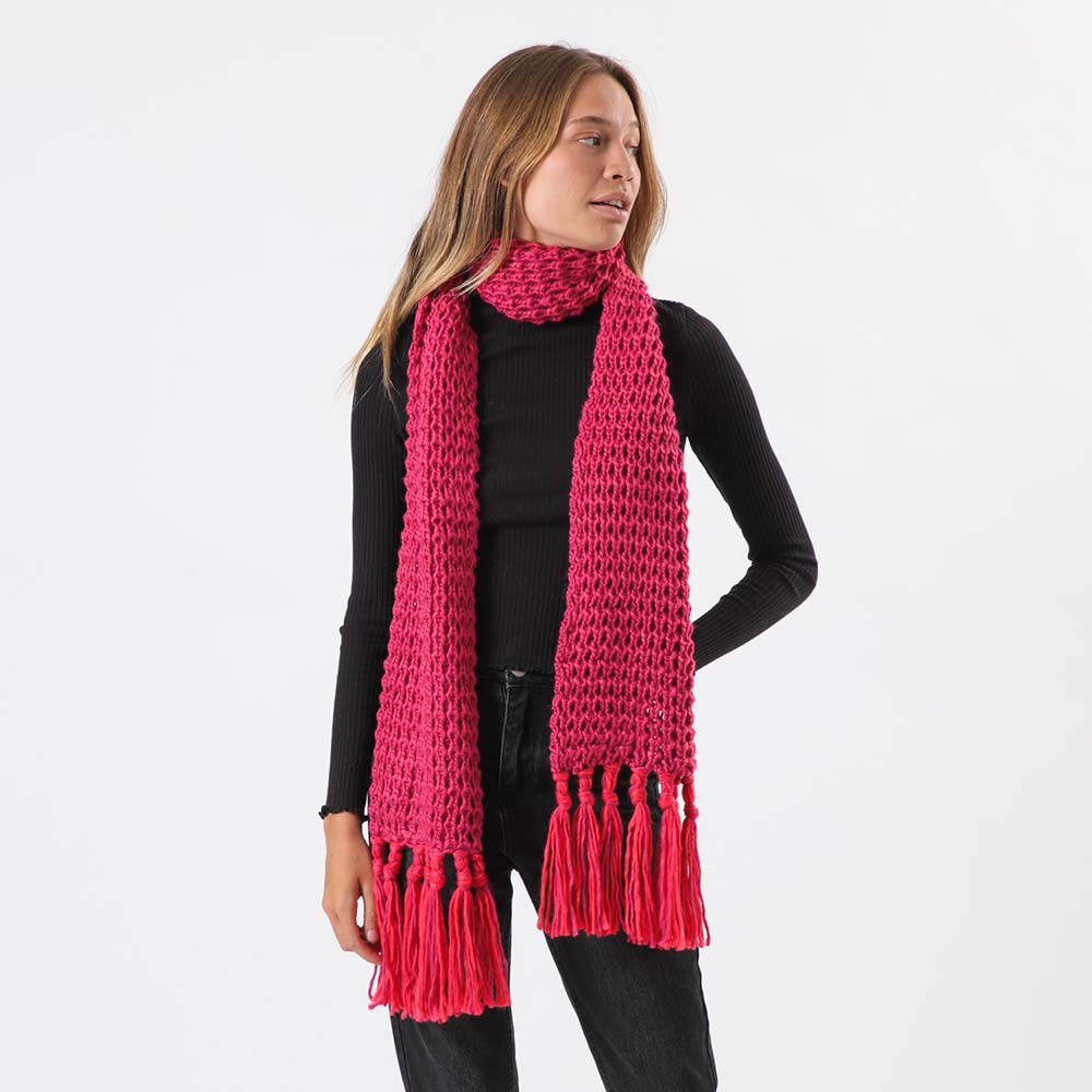 Bufanda Flecos Rojo i-D