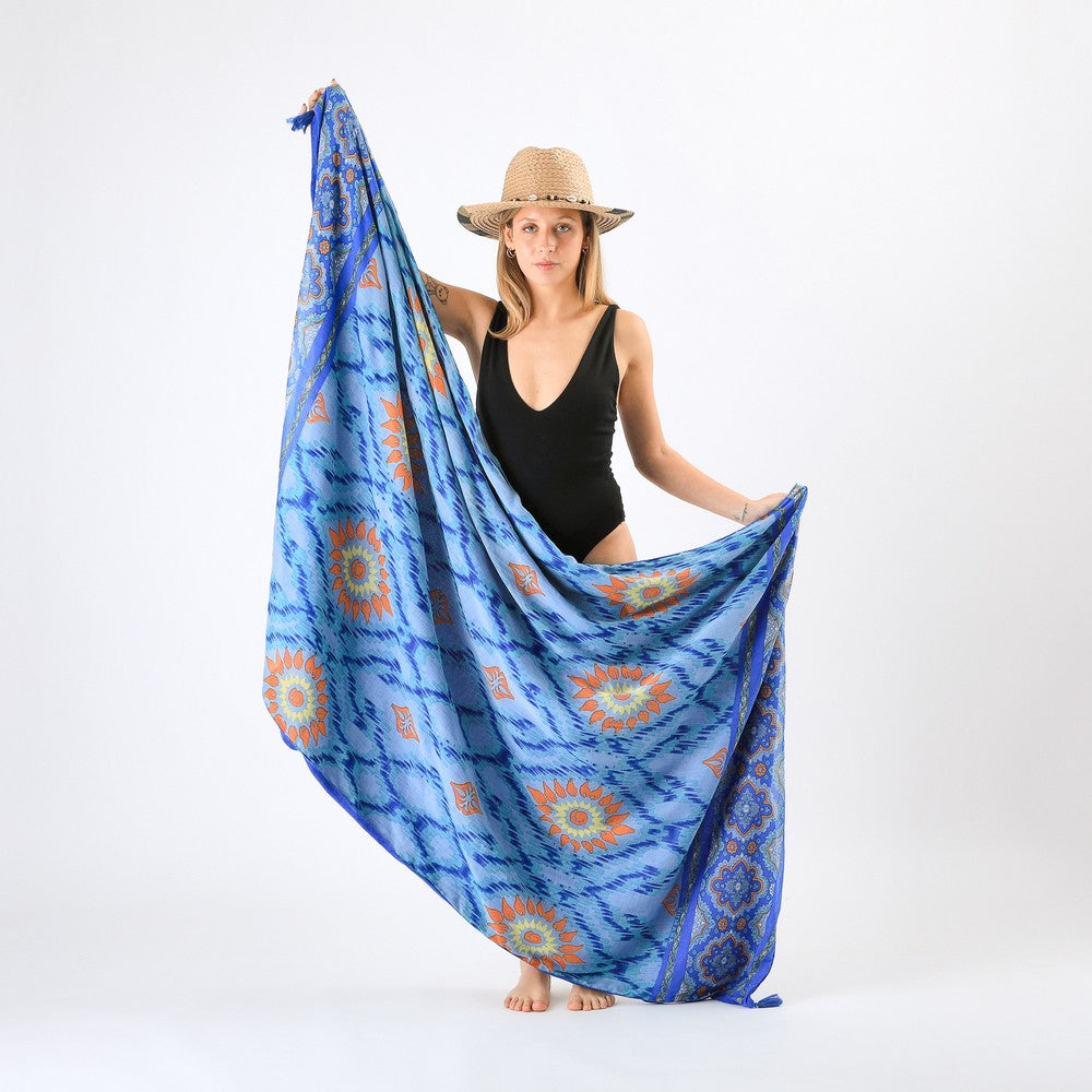 Pareo Toalla Tinos Blue Humana