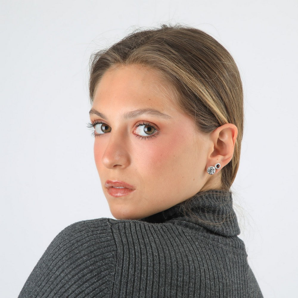 Set De Aros Nayeli Plateado Tatienne