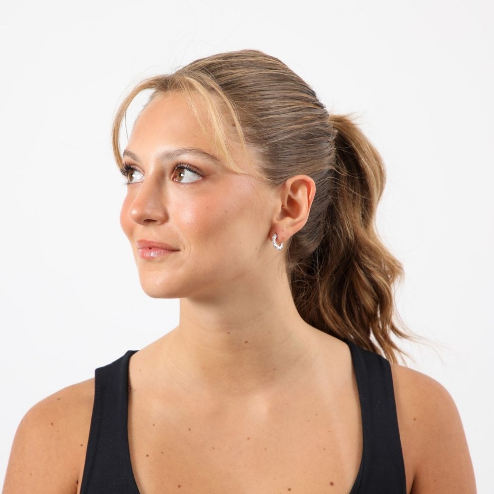 Aros Argolla Nala Azul Humana