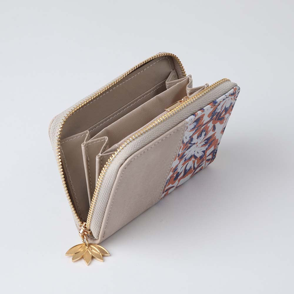 Billetera Mediana Kel Beige i-D