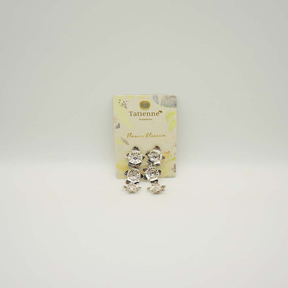Aros largos Spring Plateados Tatienne