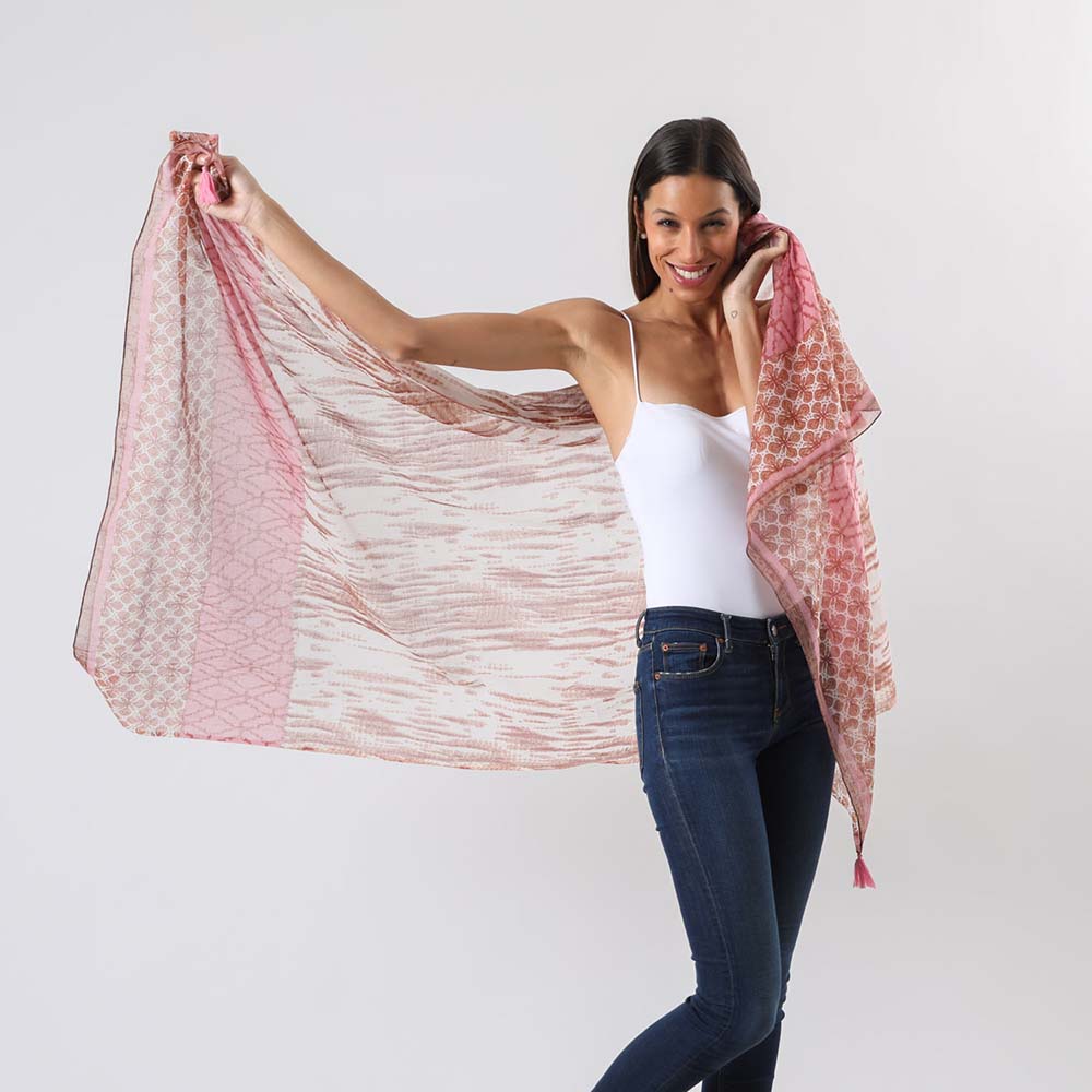 Pañuelo Estampado Allana Rosado Humana