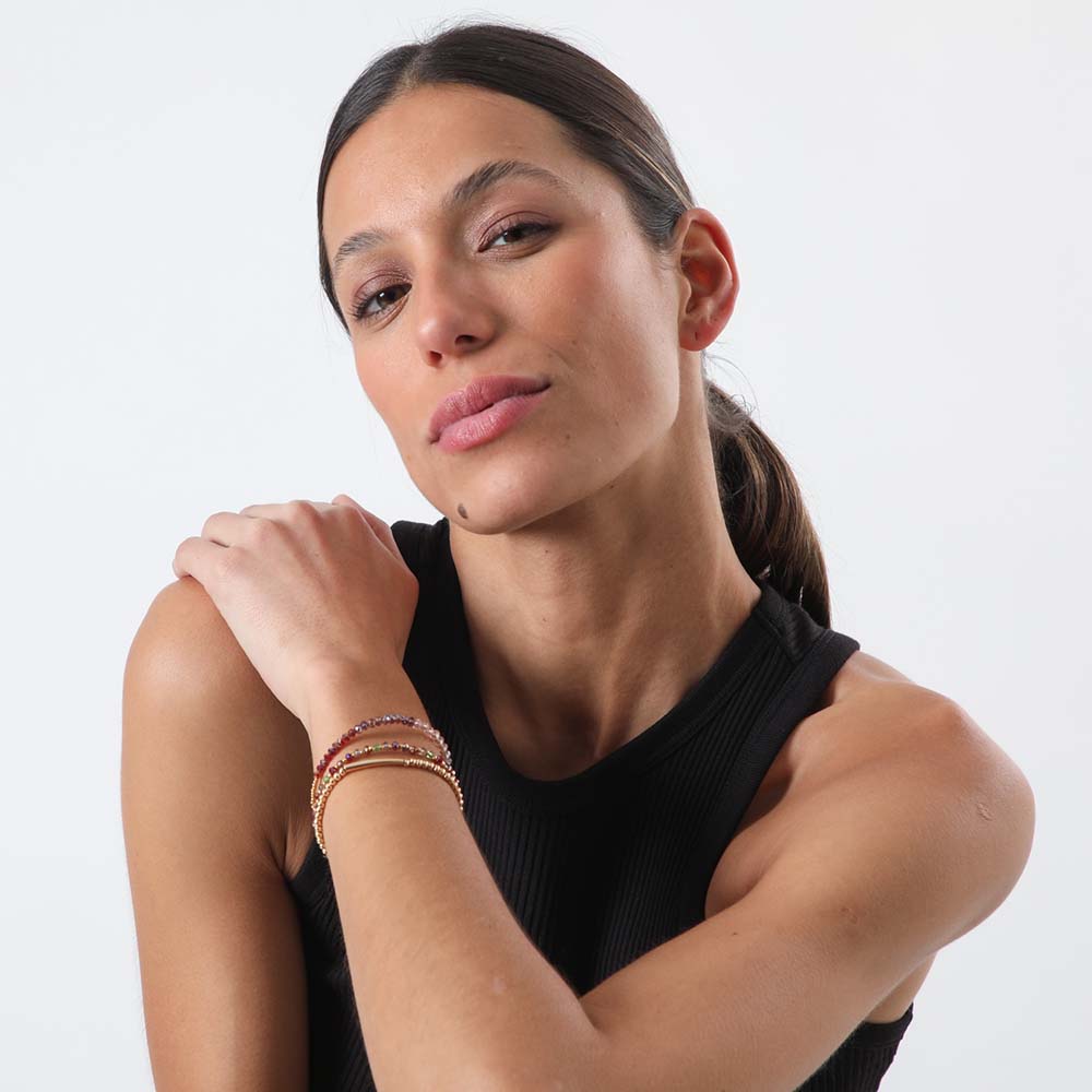 Set Pulseras Estena Burdeo Humana