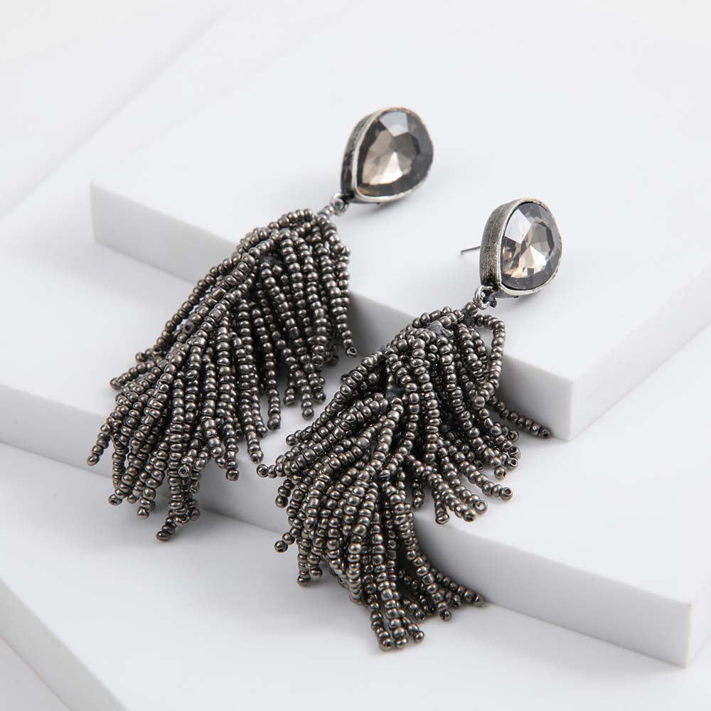 Aros Largo Cloudy Plateado Humana